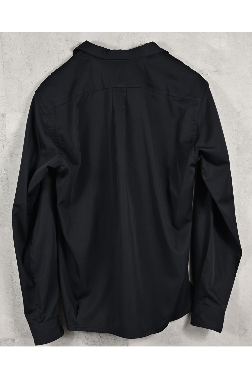 GUAYABERA SHIRTS / リラックスシルエット ストライプ柄 キューバシャツ (ブラック) (3月中旬入荷予定) ※オーダー締切12/13(土)17:00