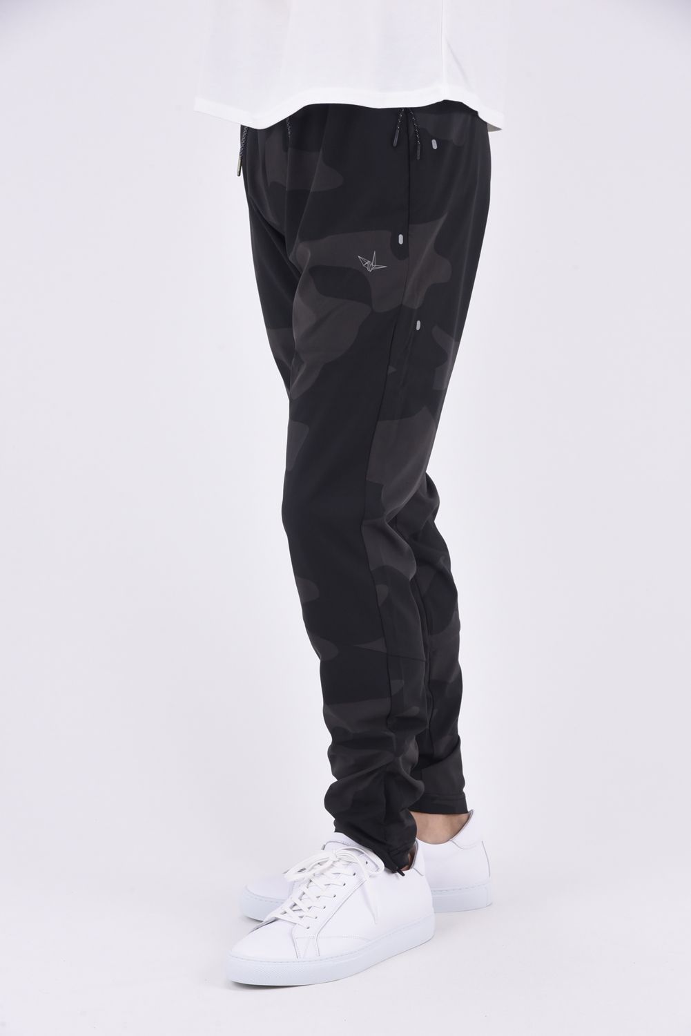 CAMO LIGHT LONG PANTS / カモフラ柄 ライトロングパンツ ブラック