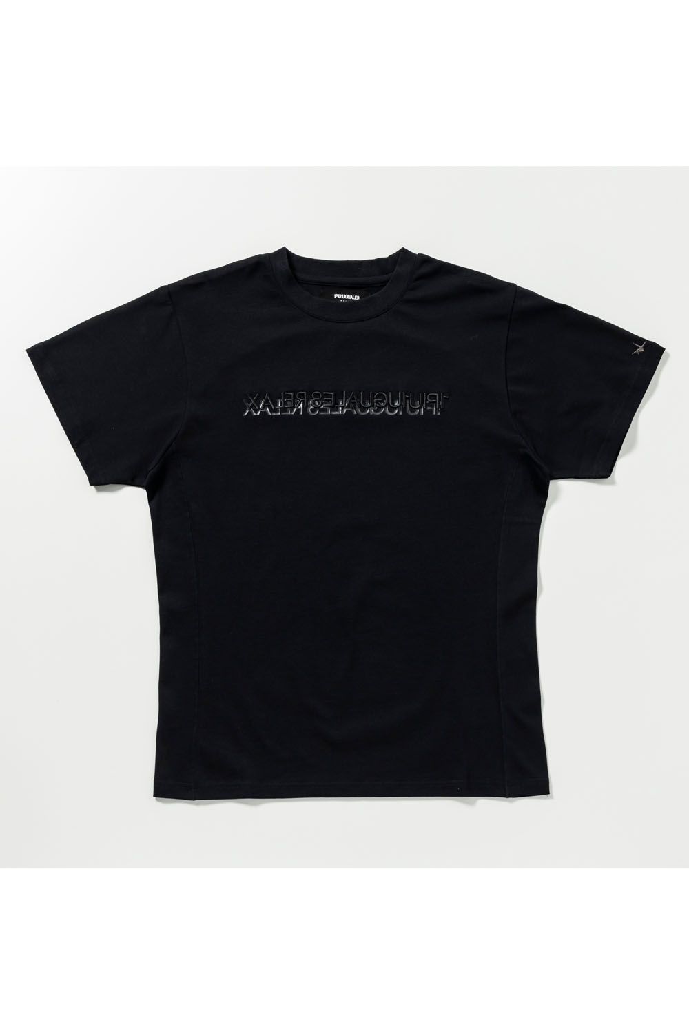 2-TIER LOGO T-SHIRT / 2ティア クルーネック Tシャツ (ブラック)