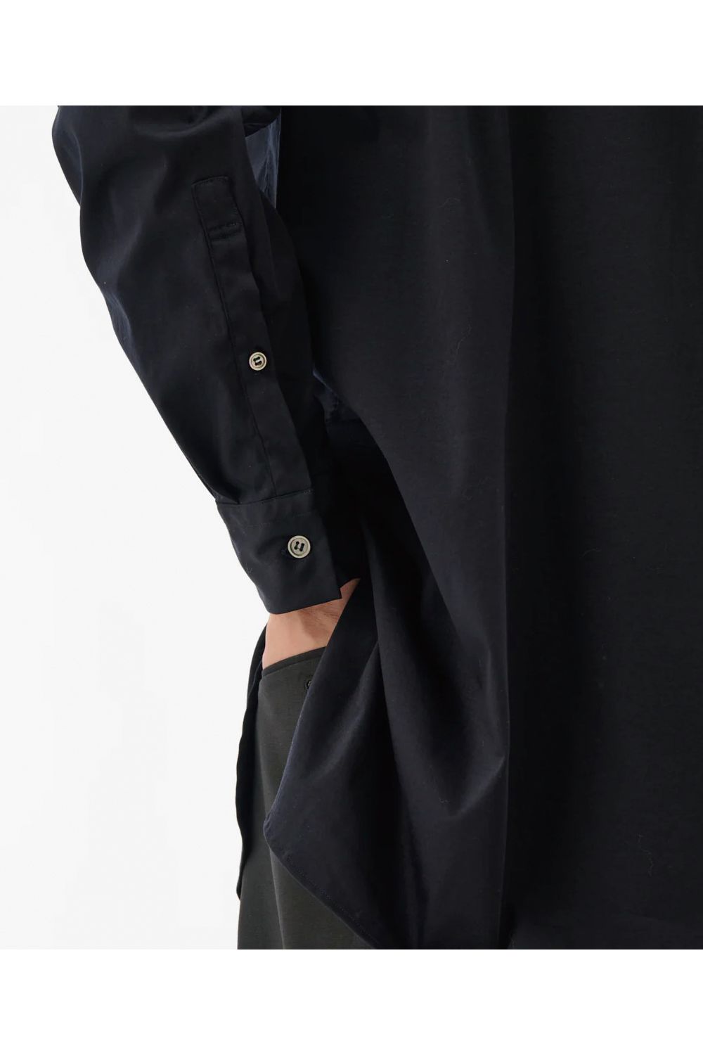 COTTON SMOOTH / コットンスムース スキッパーシャツ (ネイビー)