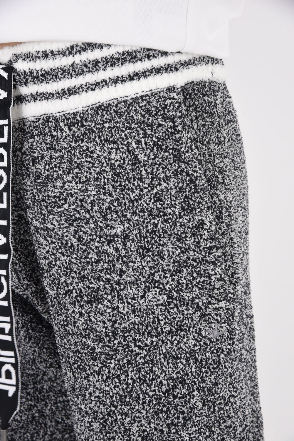 HEMLINE KNIT LONG PANTS / ヘムライン ニット ロングパンツ トップグレー