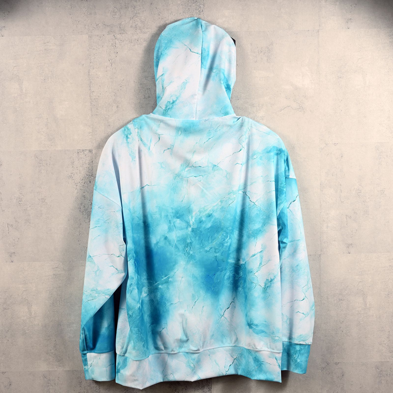 RUSH  OVER  ZIPUP HOODIE / ラッシュオーバー ジップアップパーカー マーブルブルー