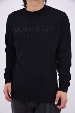 【26AW】 HOTFIX STUDS LOGO L/S T-SHIRT / スタッズロゴ ロングスリーブ Tシャツ (ブラック)