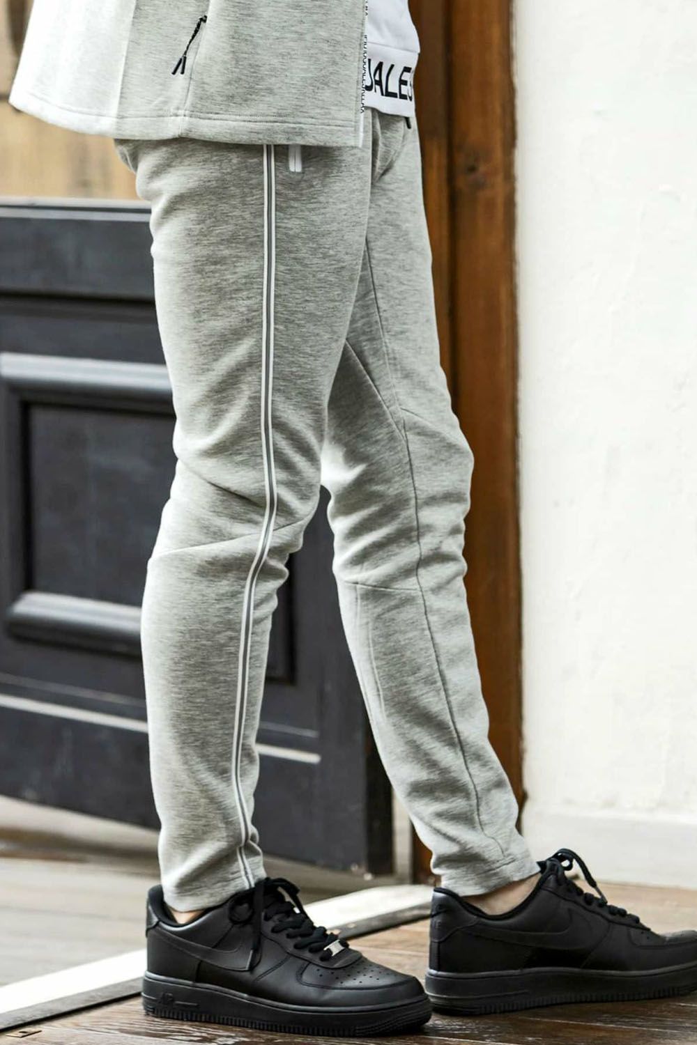 PIPING LINE PANTS / パイピングライン パンツ グレー