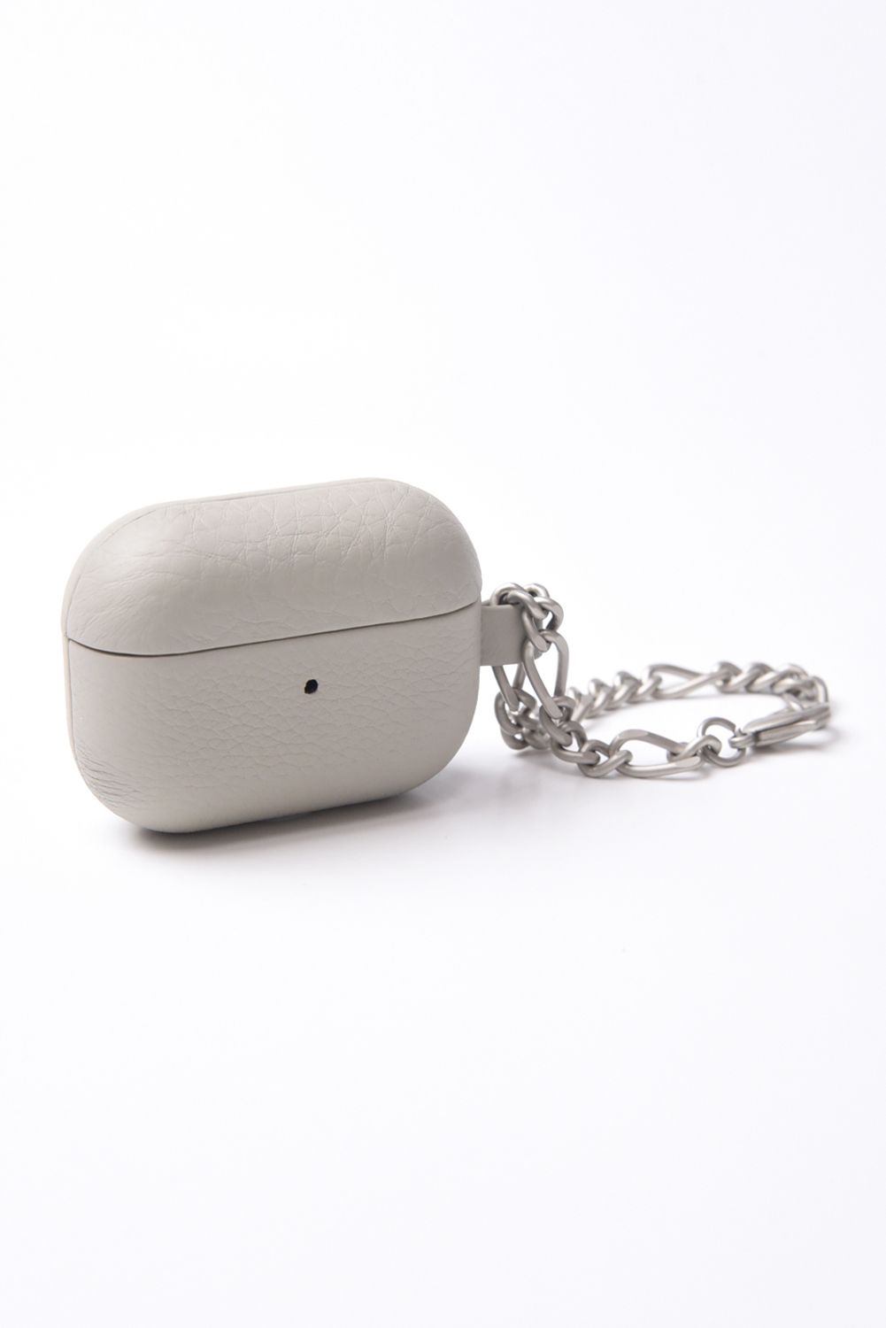 LEATHER AirPods Pro CASE WITH CHAIN / チェーン付レザーAirPods Proケース (ホワイトベージュ)