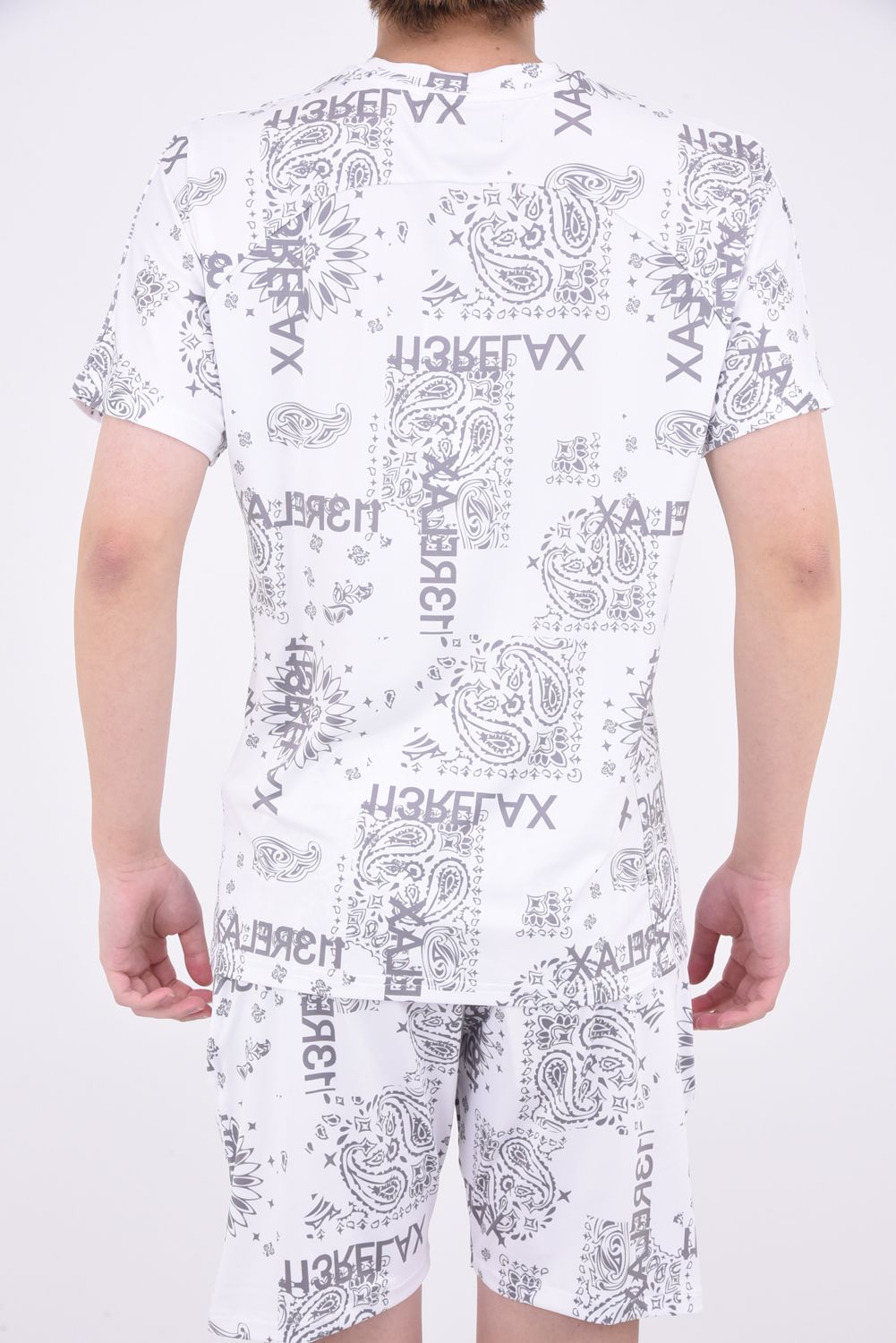 ALOHA PAISLEY T-SHIRTS / ペイズリー柄 半袖ラッシュガード ホワイト