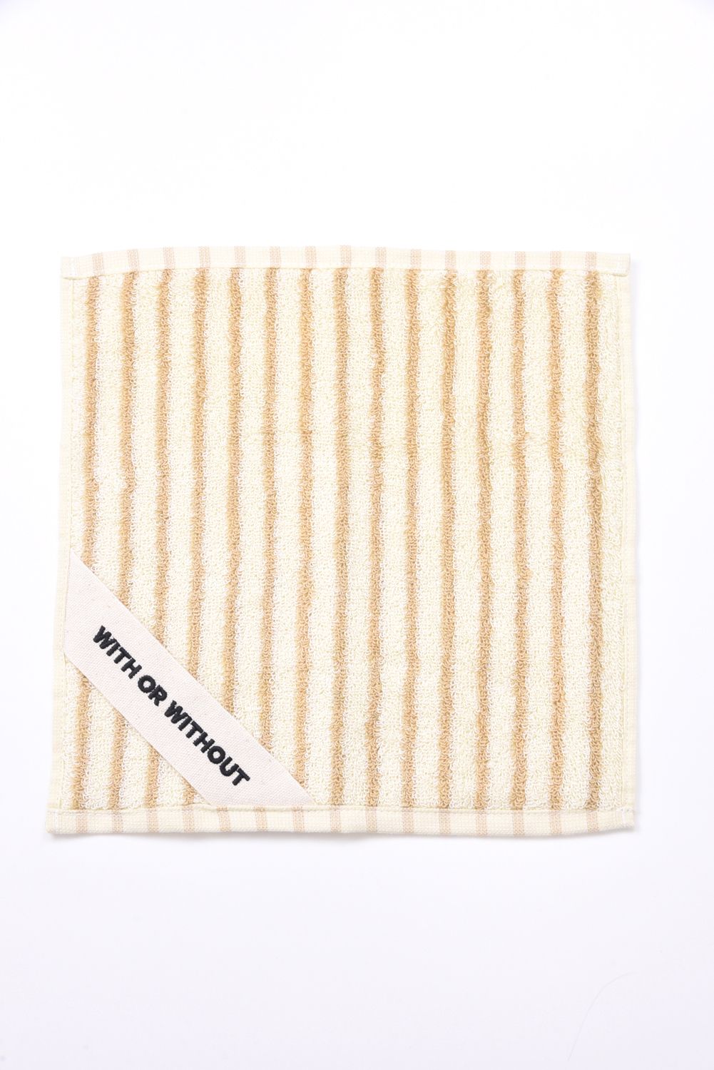 Hand Towel / シルク混 ハンドタオル (アイボリーストライプ)