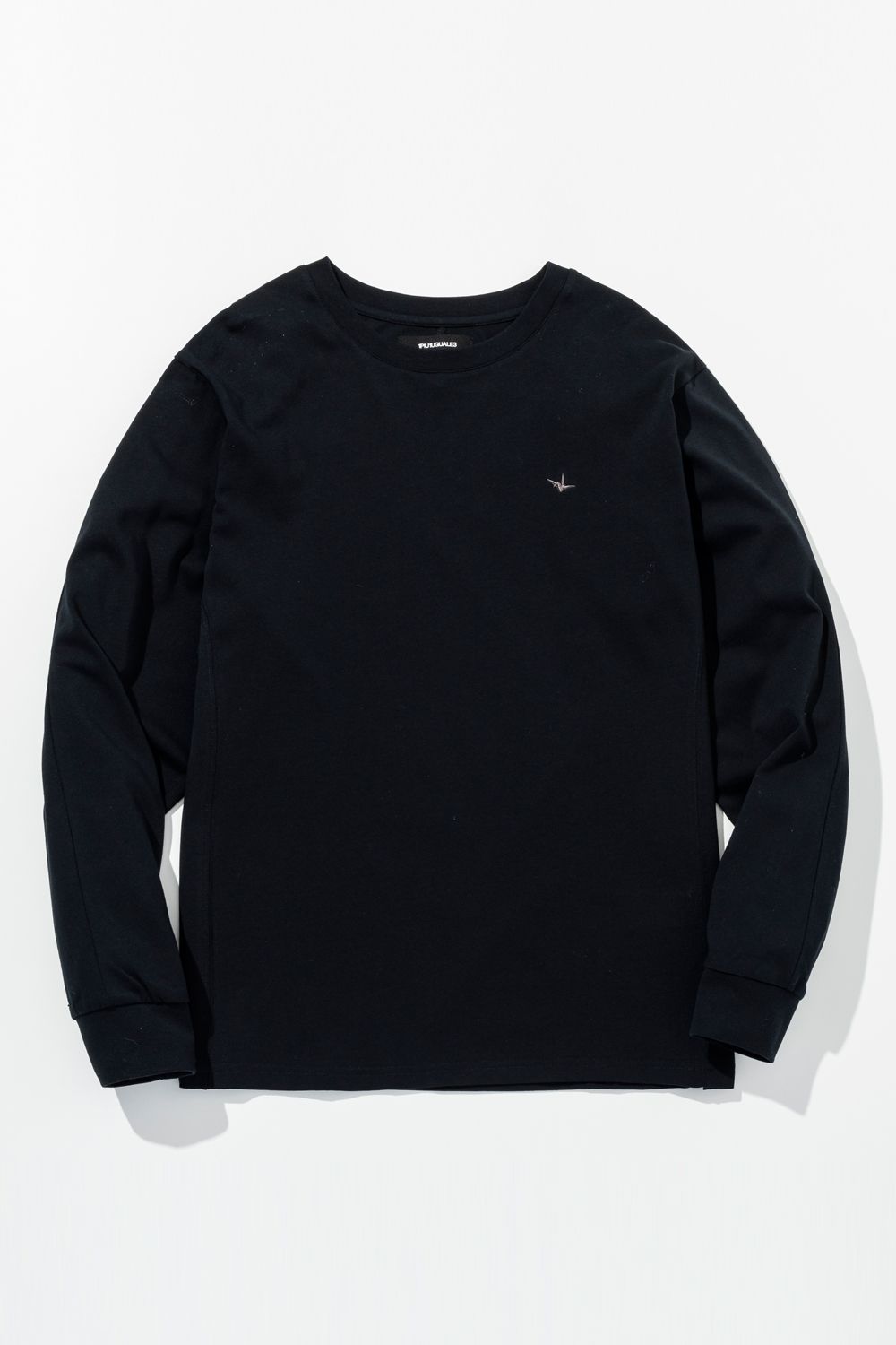 【26SS】 GRADIENT RHINESTONE LONG T-SHIRT / グラデーション ラインストーンロゴ ロングスリーブTシャツ (ブラック) (1月中旬入荷予定)