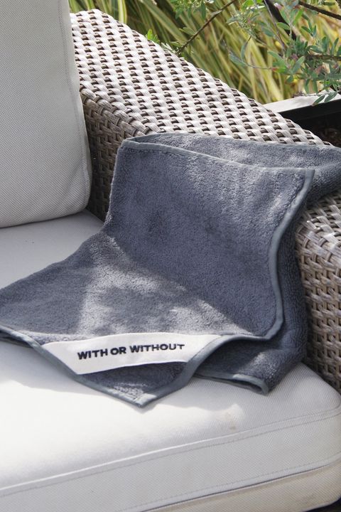 Face Towel / シルク混 フェイスタオル (グレー)