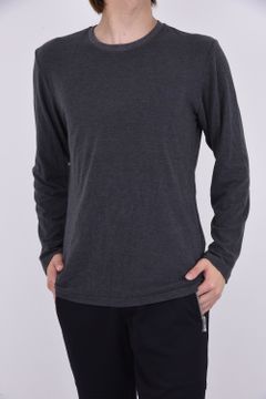 L/S CREW / プレミアムウォーム クルーネック ニットソー Dグレー