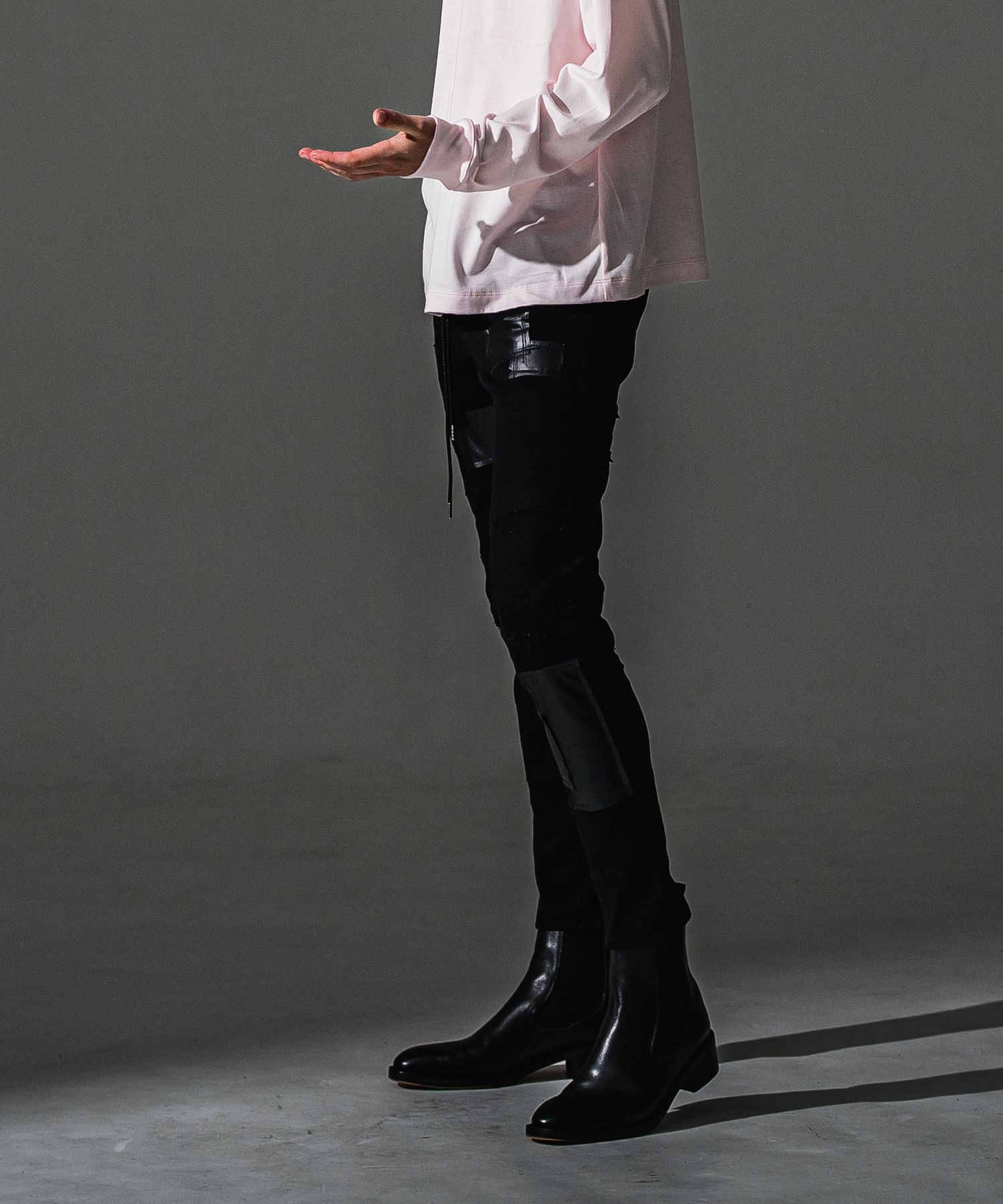 MICK DENIM JERSEY / 定番 デニム ジャージーンズ （ブラックリメイク）（9月上旬入荷予定）※オーダー締切:5月23日(土)17時