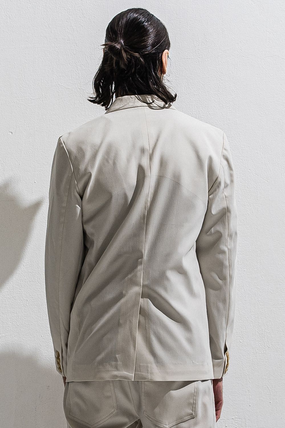 PS-65 JACKET / ミリタリーテイスト 2Bテーラードジャケット (ベージュ) (2月中旬入荷予定) ※オーダー締切12/13(土)17:00