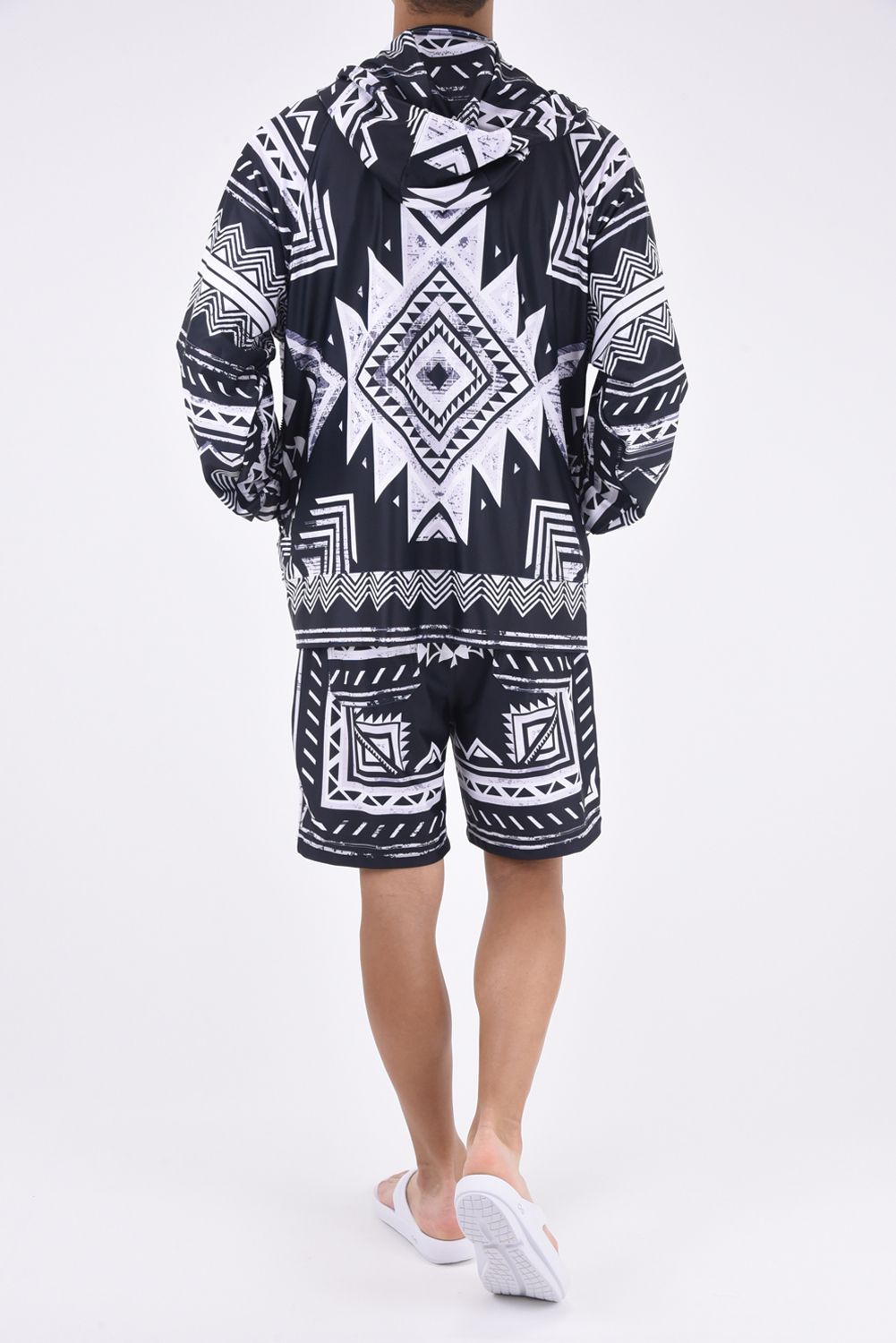 RUSH ZIP HOODIE / ラッシュガード ジップパーカー ネイティブブラック