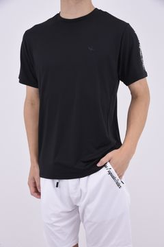RASHGUARD SHORT-SLEEVED T-SHIRT / ラッシュガード ブランドロゴ Tシャツ ブラック