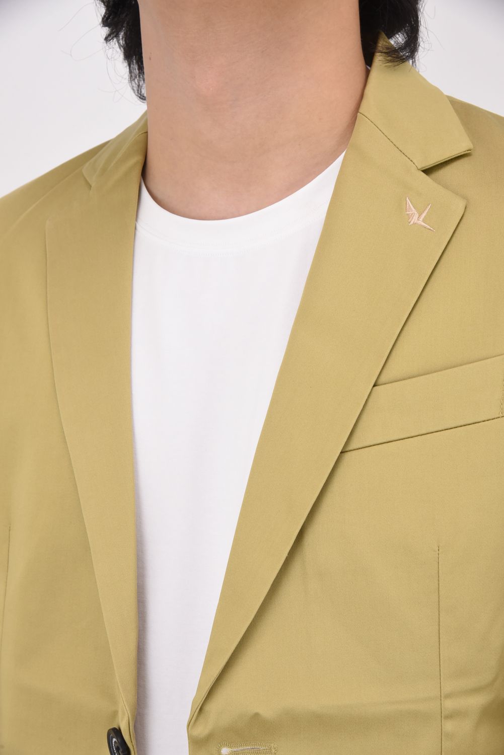 【25AW】 BRIGHT STRETCH JACKET & SLACKS / 微光沢素材 ストレッチジャケット&スラックスセットアップ (ベージュ)