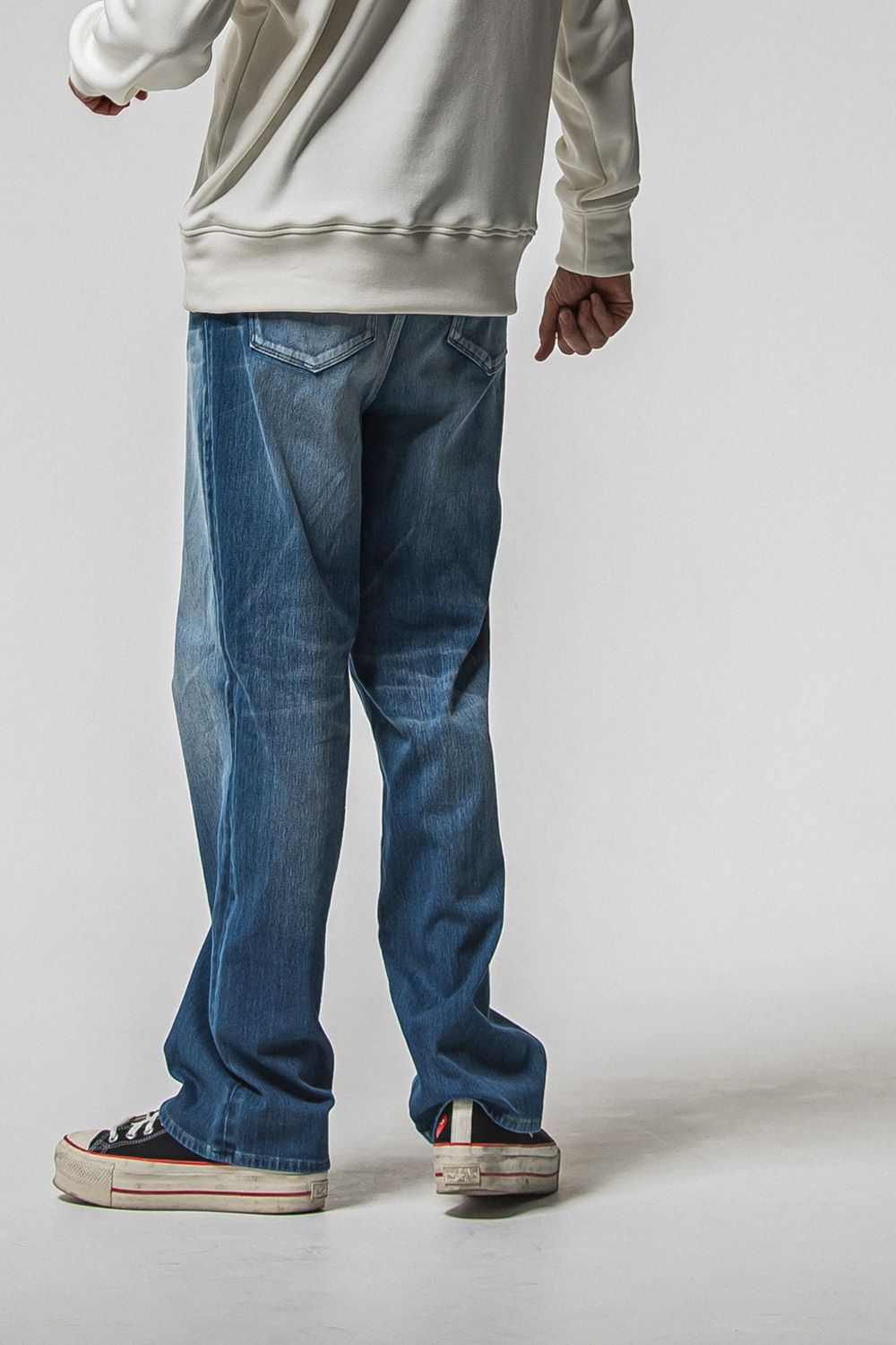 KING DENIM JERSEY / 新定番 バギーシルエット デニムジャージーンズ (インディゴユーズド) (12月中旬入荷予定) ※オーダー締切：9月1日(月)18:00