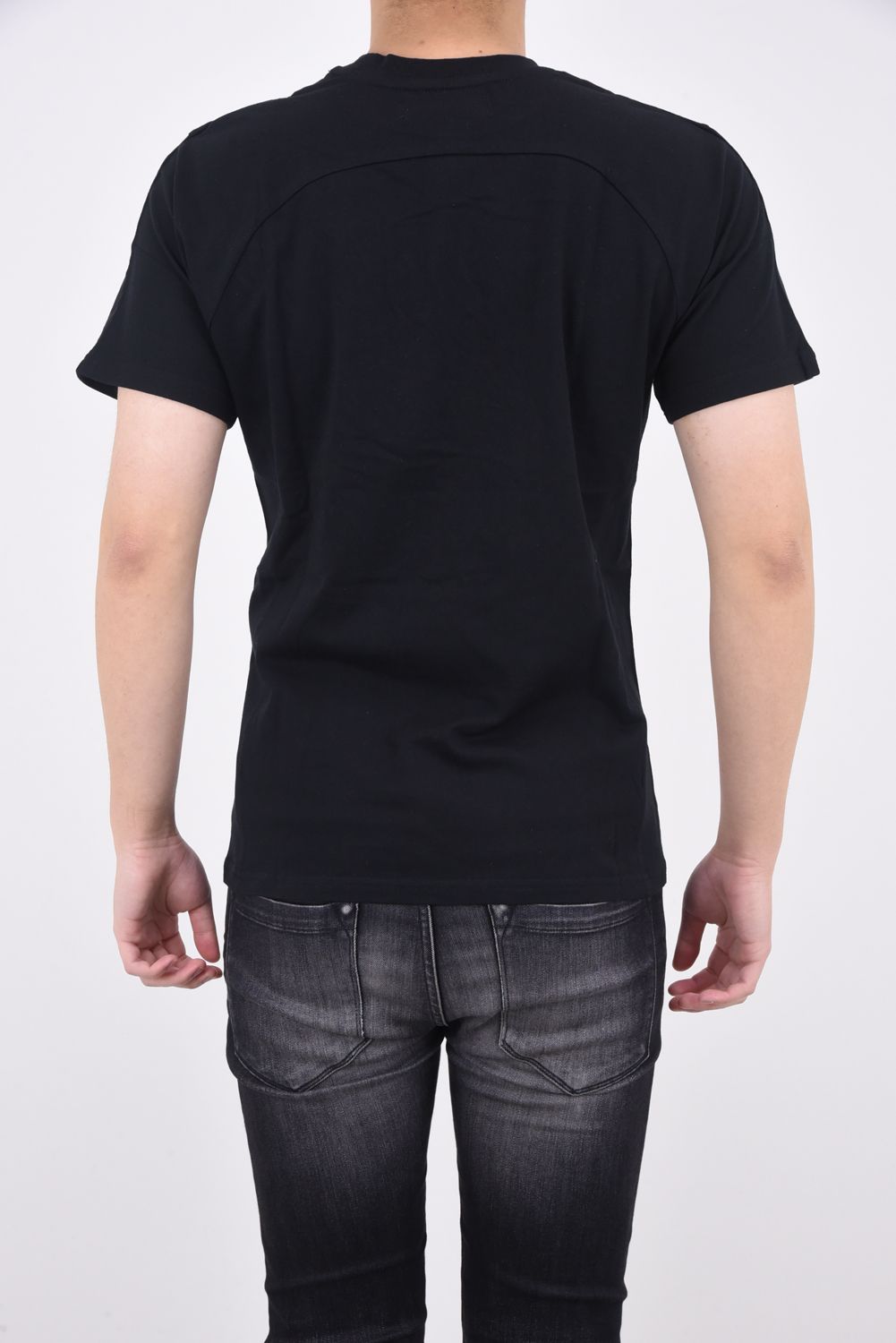 3 STEPS EMBROIDERY T-SHIRTS / グラデーション アップリケ 半袖Tシャツ ブラック