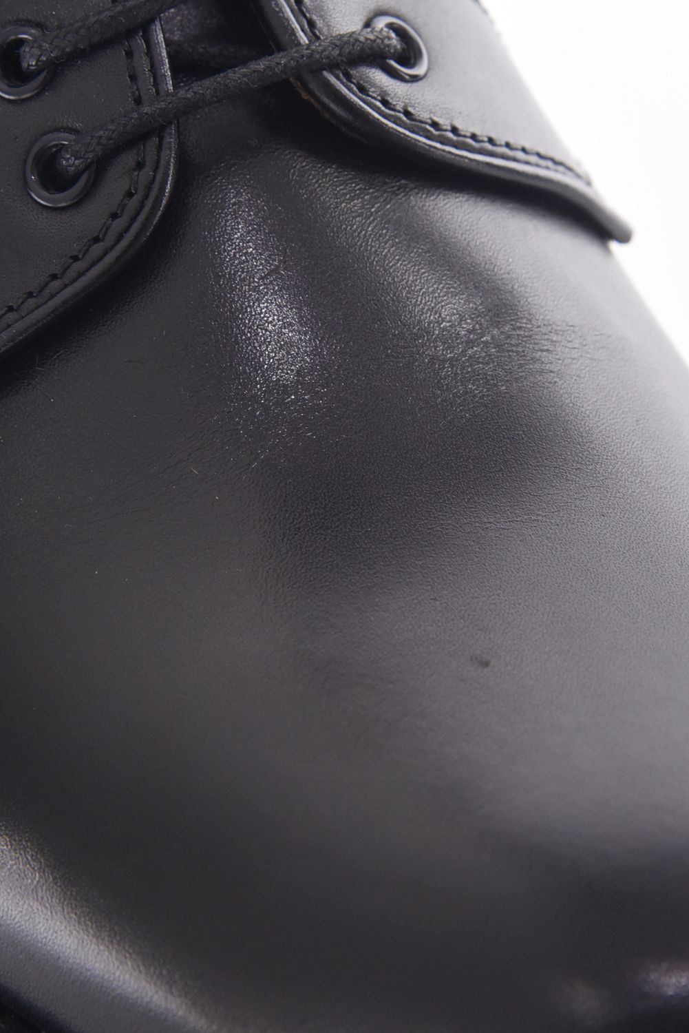 【訳ありアウトレット品】 ARCHWAY / プレーントゥ レザーシューズ フレンチカーフ ブラック