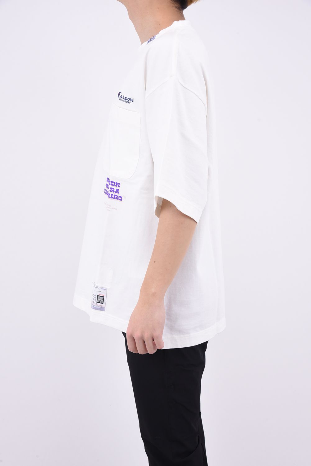 PRINTED TEE 1 / プリントロゴ クルーネック 半袖Tシャツ ホワイト