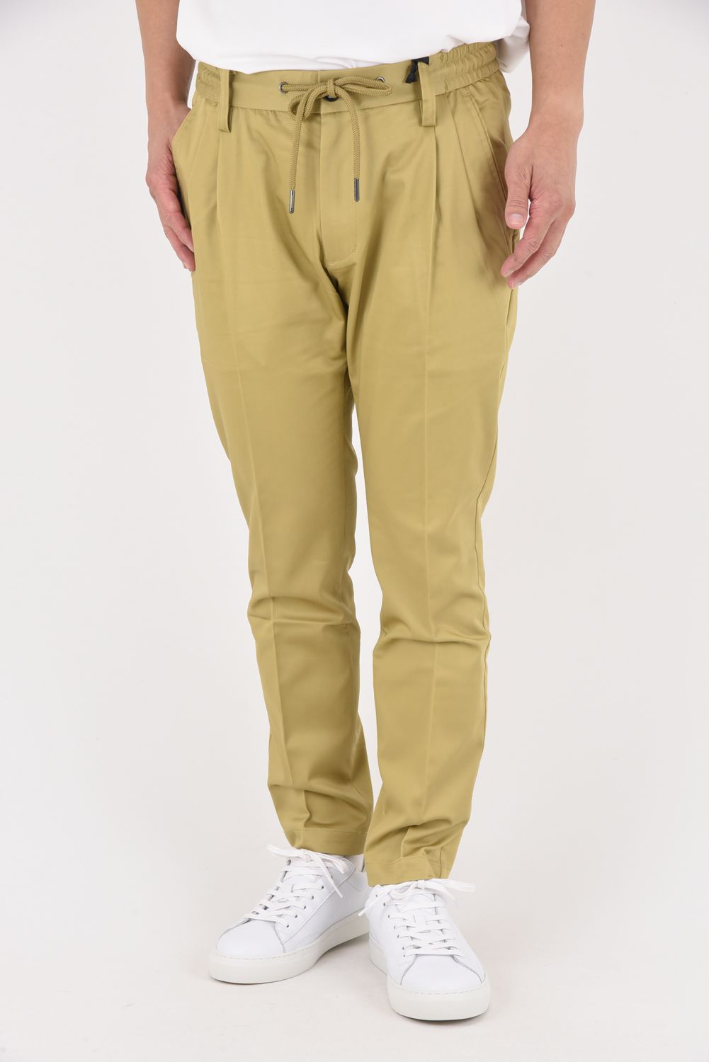 【25AW】 BRIGHT STRETCH JACKET & SLACKS / 微光沢素材 ストレッチジャケット&スラックスセットアップ (ベージュ)