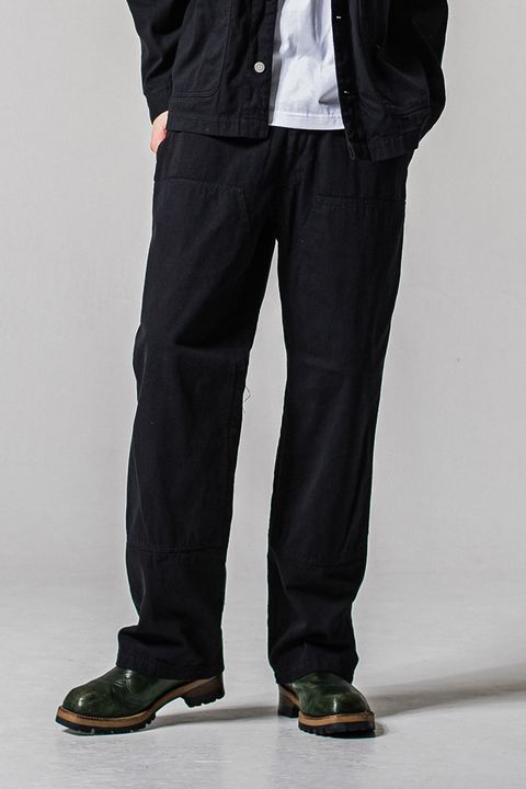 【26SS 39th】 DOUBLE KNEE PT / ダブルニー ワークデニムパンツ (ブラック)