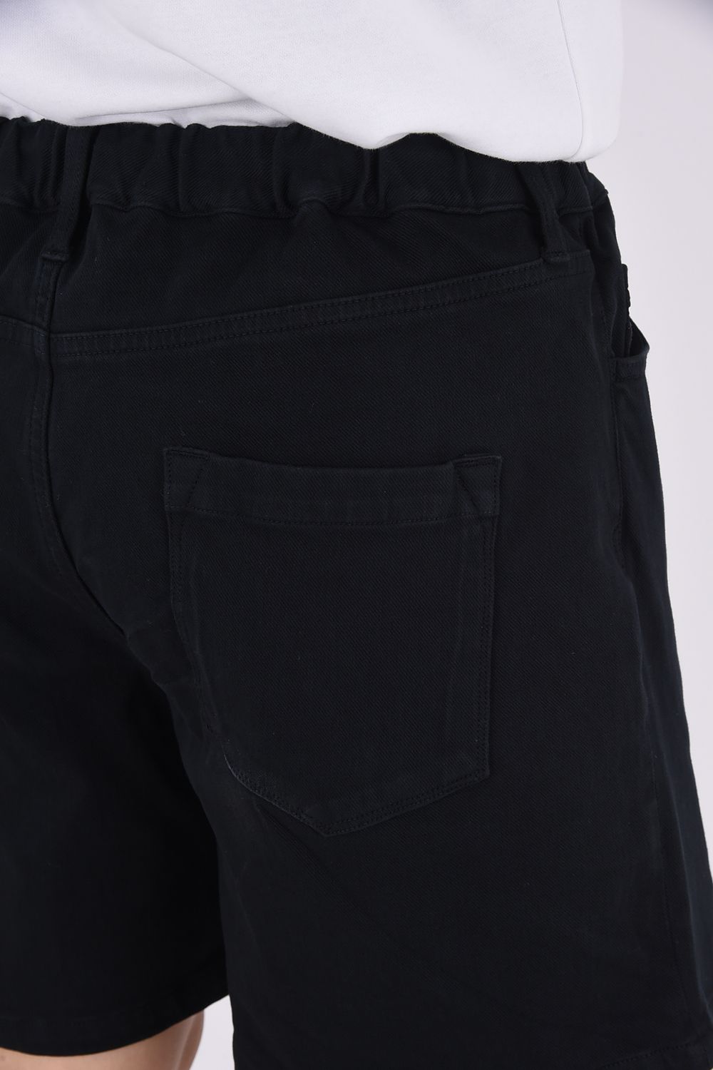 DENIM JERSEY SHORTS / ジャージーンズ ショートパンツ ブラック