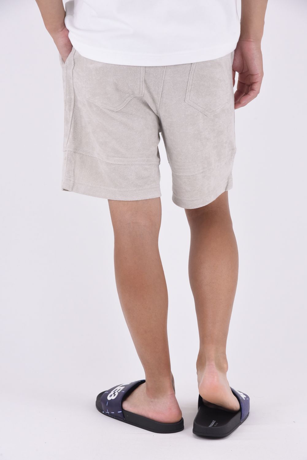 TYLER PILE SHORTS / パイル素材 ハーフパンツ グレージュ