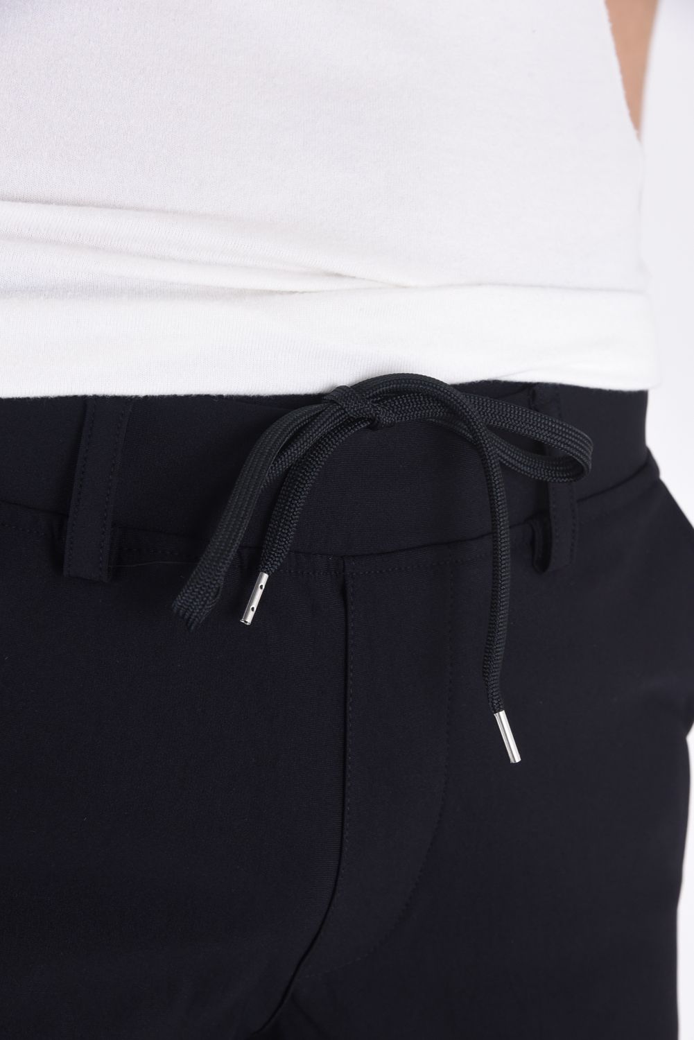 CHRIS EASY PANTS / 【定番】 高機能ナイロン マイクロファイバー スラックス イージーパンツ ナイロンブラック