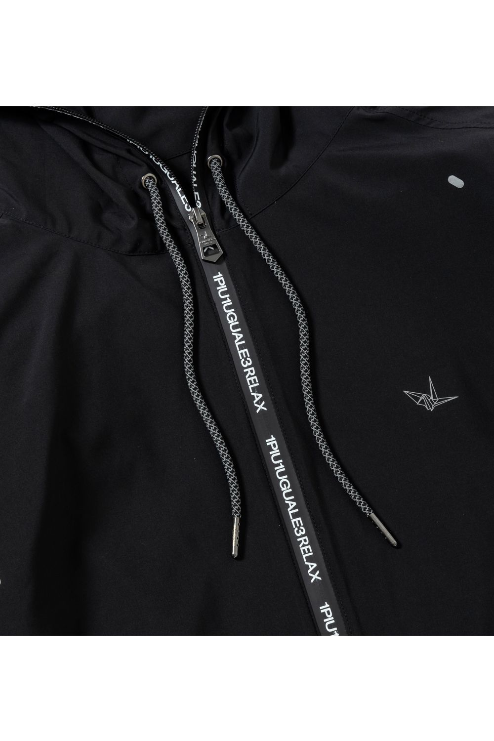 LOGO ZIP LIGHT HOODIE / ロゴジップ ライトフーディー ブラック