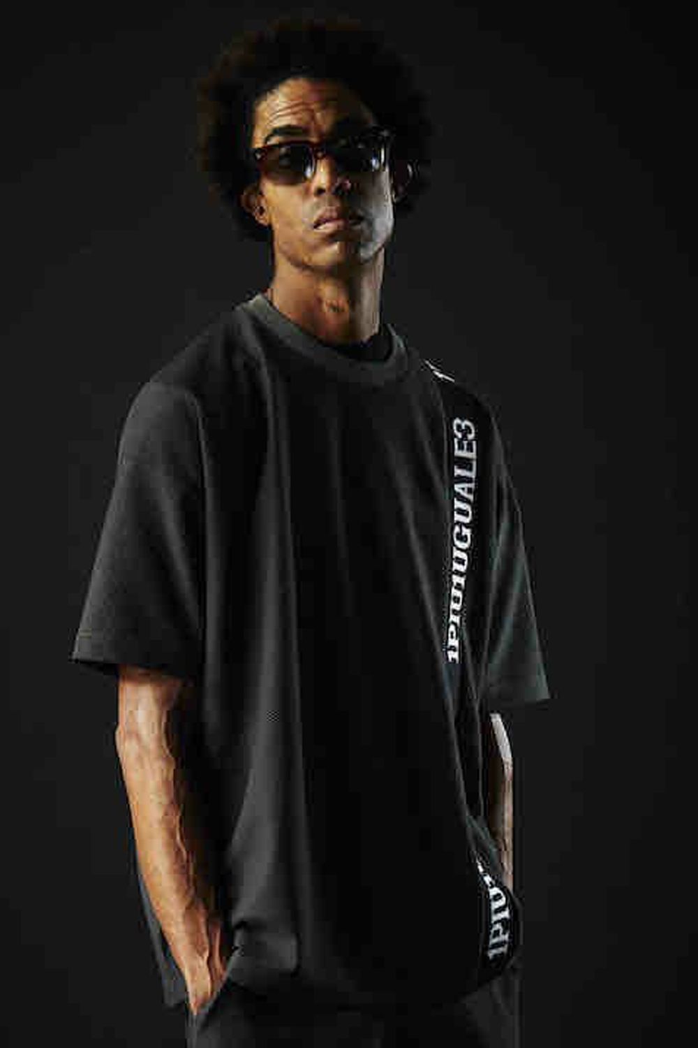 113SPORT TECHNICAL MESH BIG CREW / テクニカル メッシュ ビッグ クルーネック チャコール