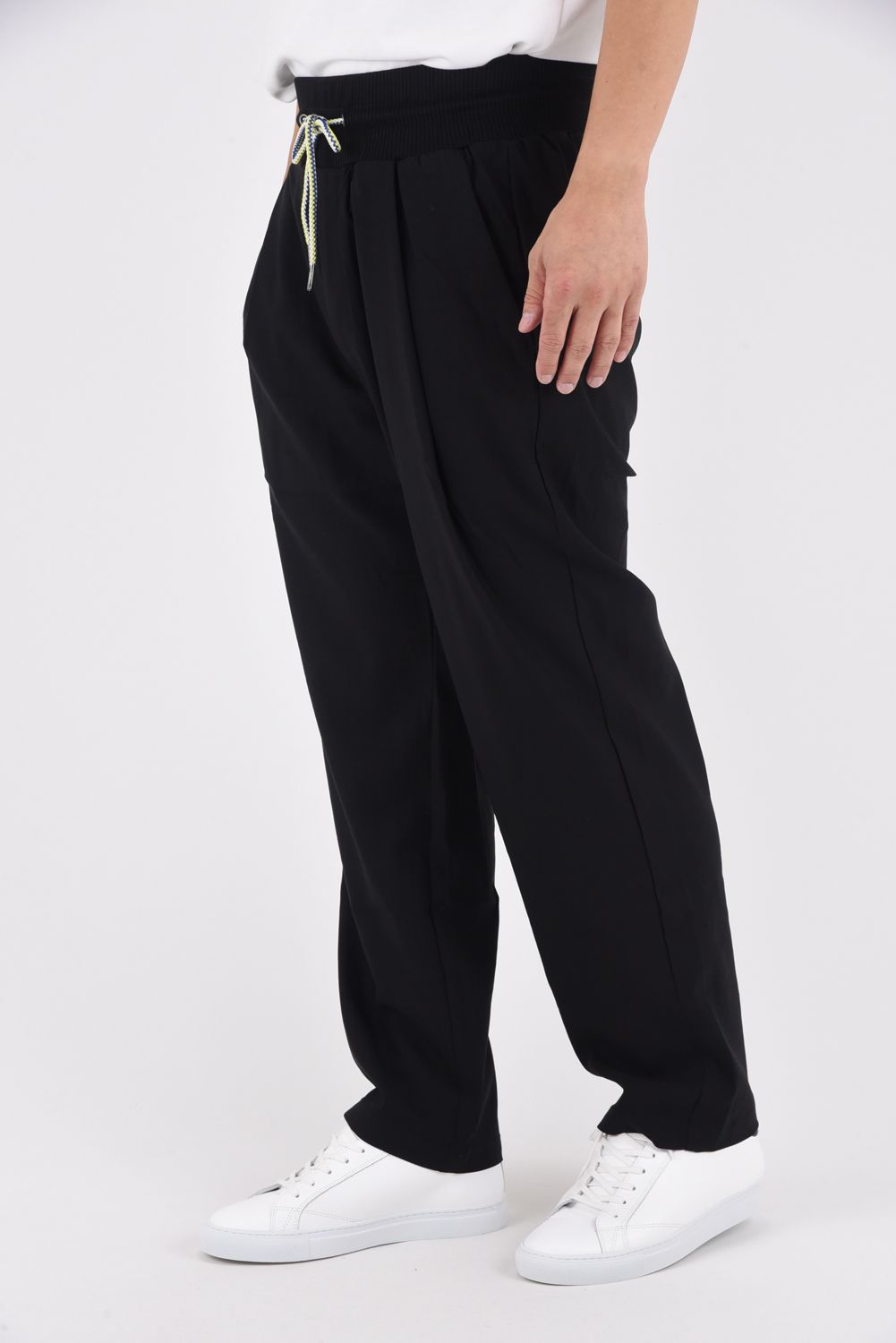 WIDE RIB PANTS / ワイド リブ パンツ ブラック