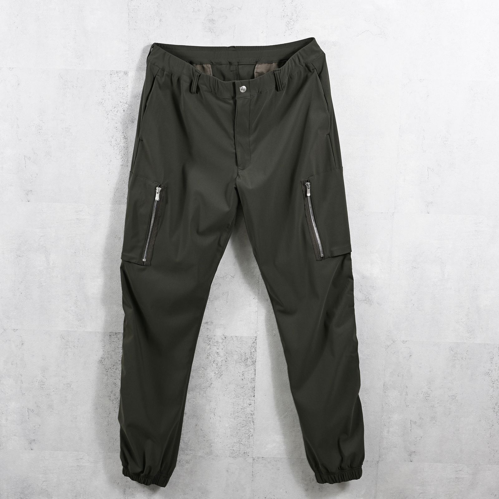 DAVID NYLON CARGO PANTS / ストレッチナイロン ミリタリーカーゴパンツ カーキ