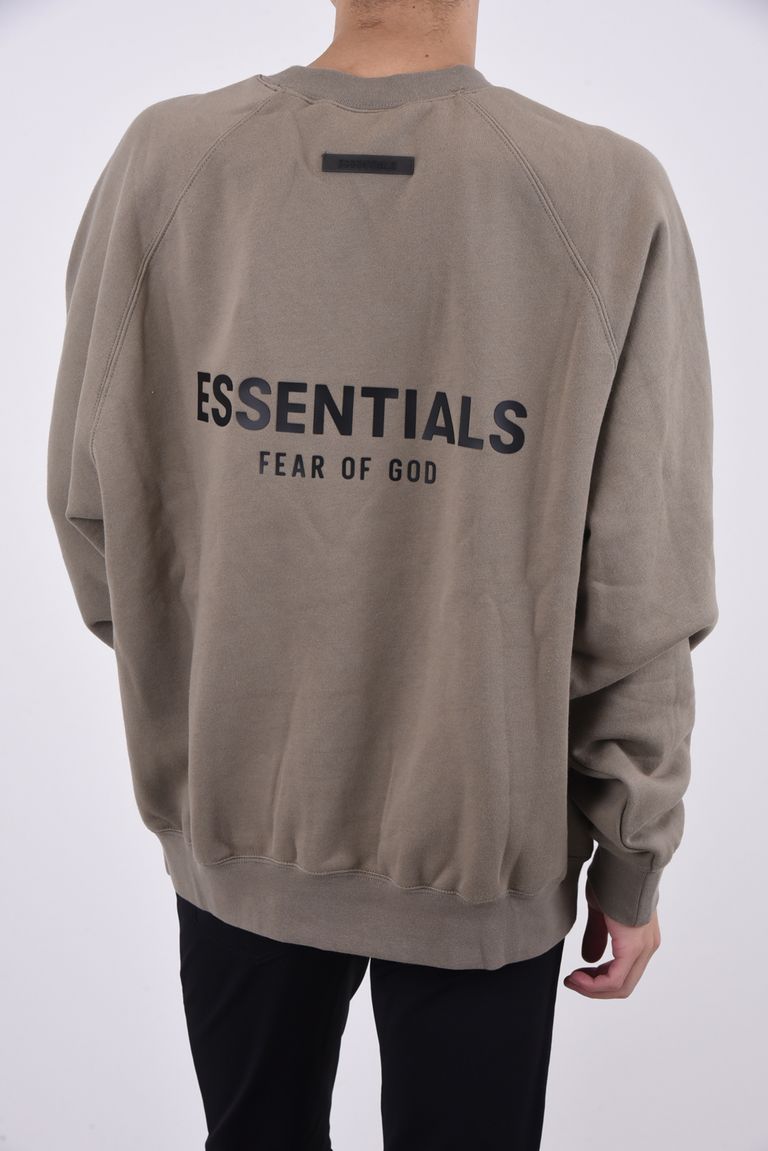 FOG ESSENTIALS - CREW NECK SWEAT BLACK LOGO / 裏起毛 バック  
