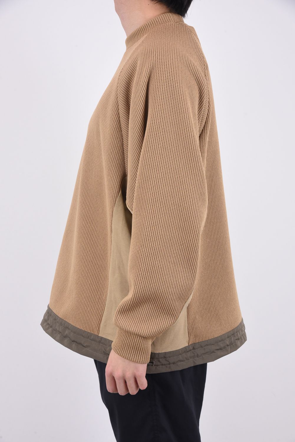 JERSEY RAGLAN PULLOVER / オーバーシルエット ラグランスリーブ プルオーバー ベージュ