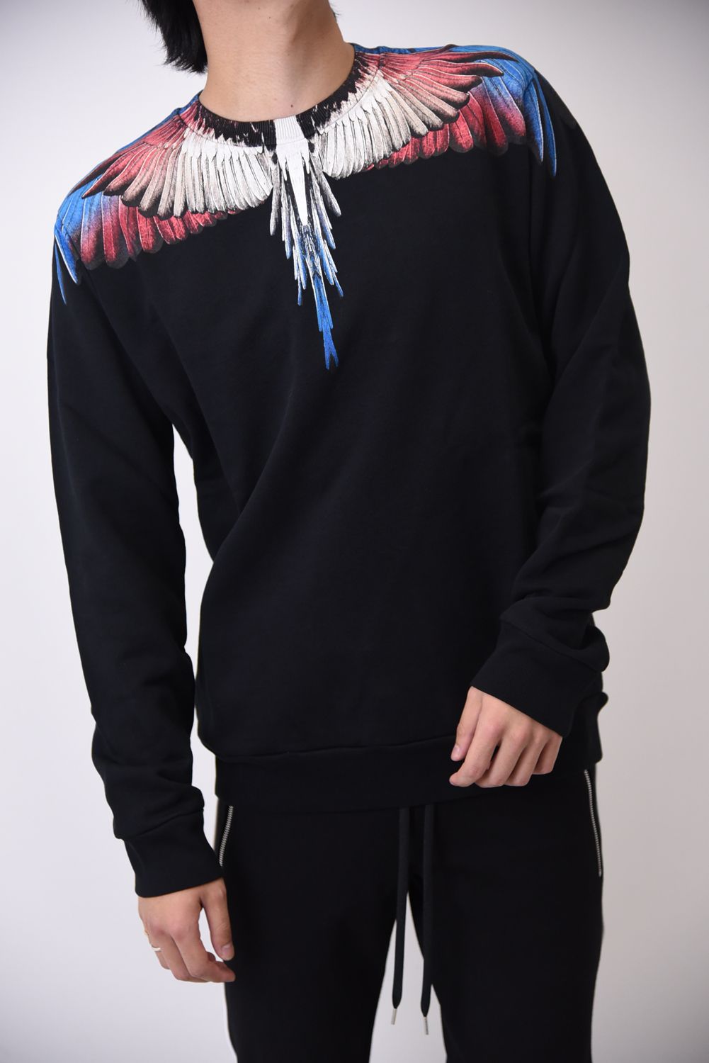 MARCELO BURLON - WINGS CREWNECK / ウイングプリント クルーネック