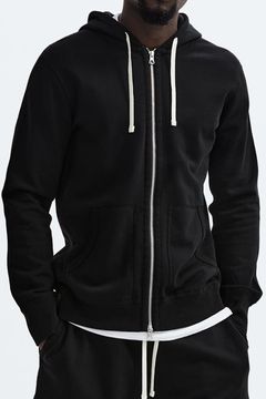 【国内正規品】 MIDWEIGHT TERRY FULL ZIP HOODIE / ミッドウェイトテリー フルジップパーカー ブラック