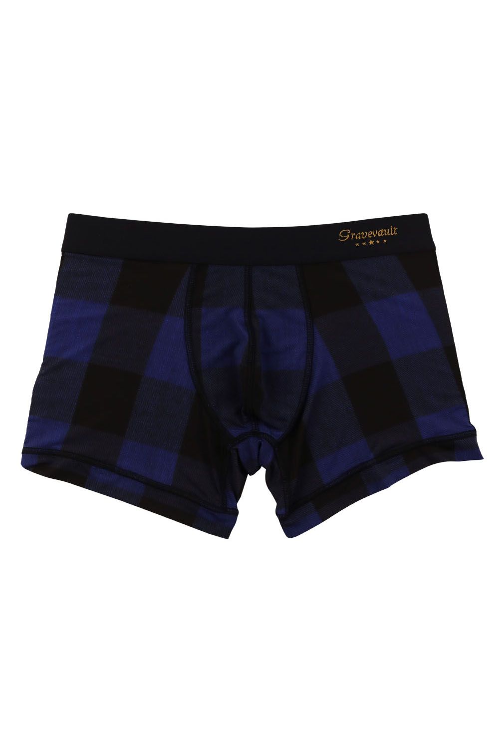Buffalo check  Short Boxer - ブルー