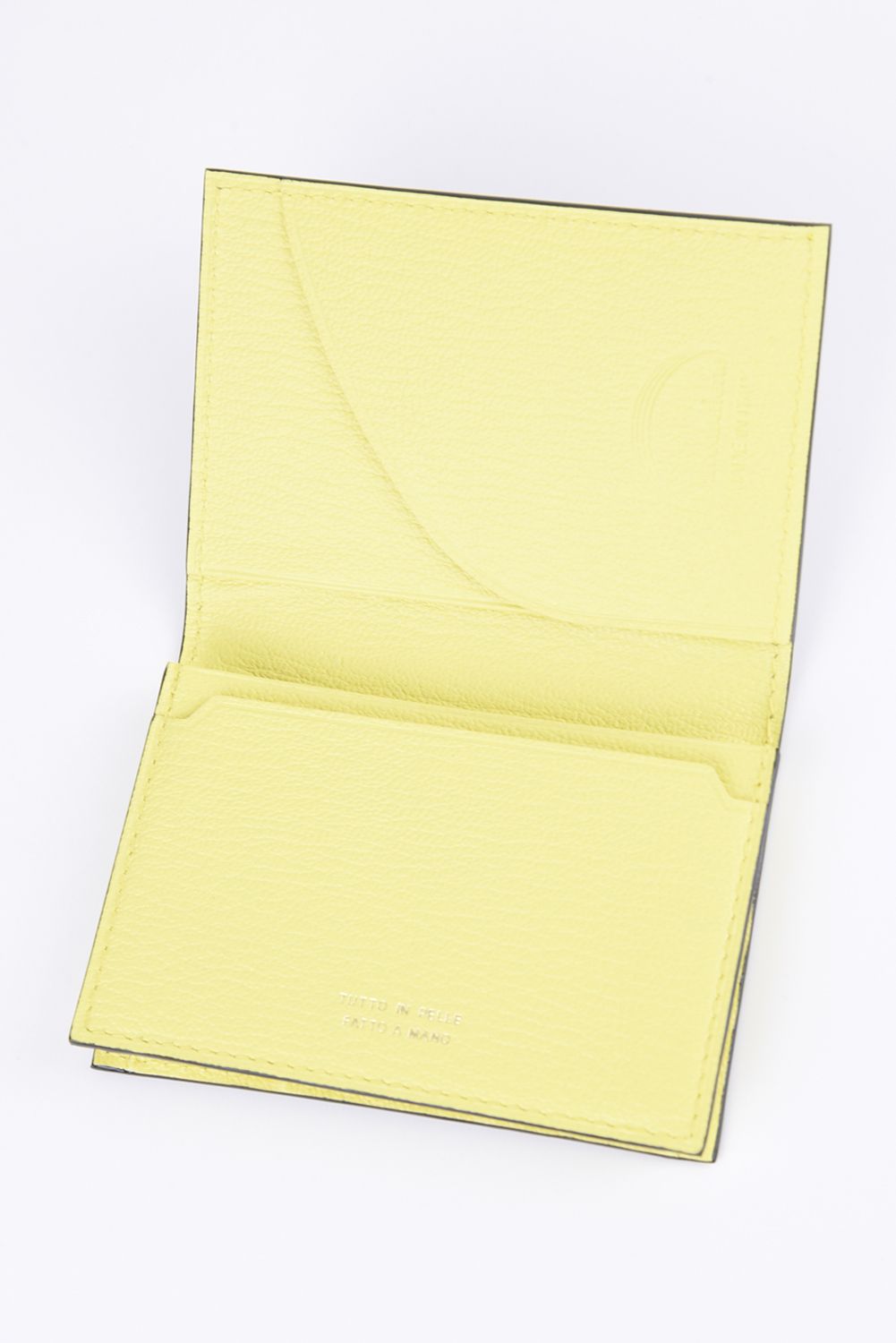 【残り1点】 BUSINESS CARD HOLDER / LA351GT 名刺入れ グレー/イエロー