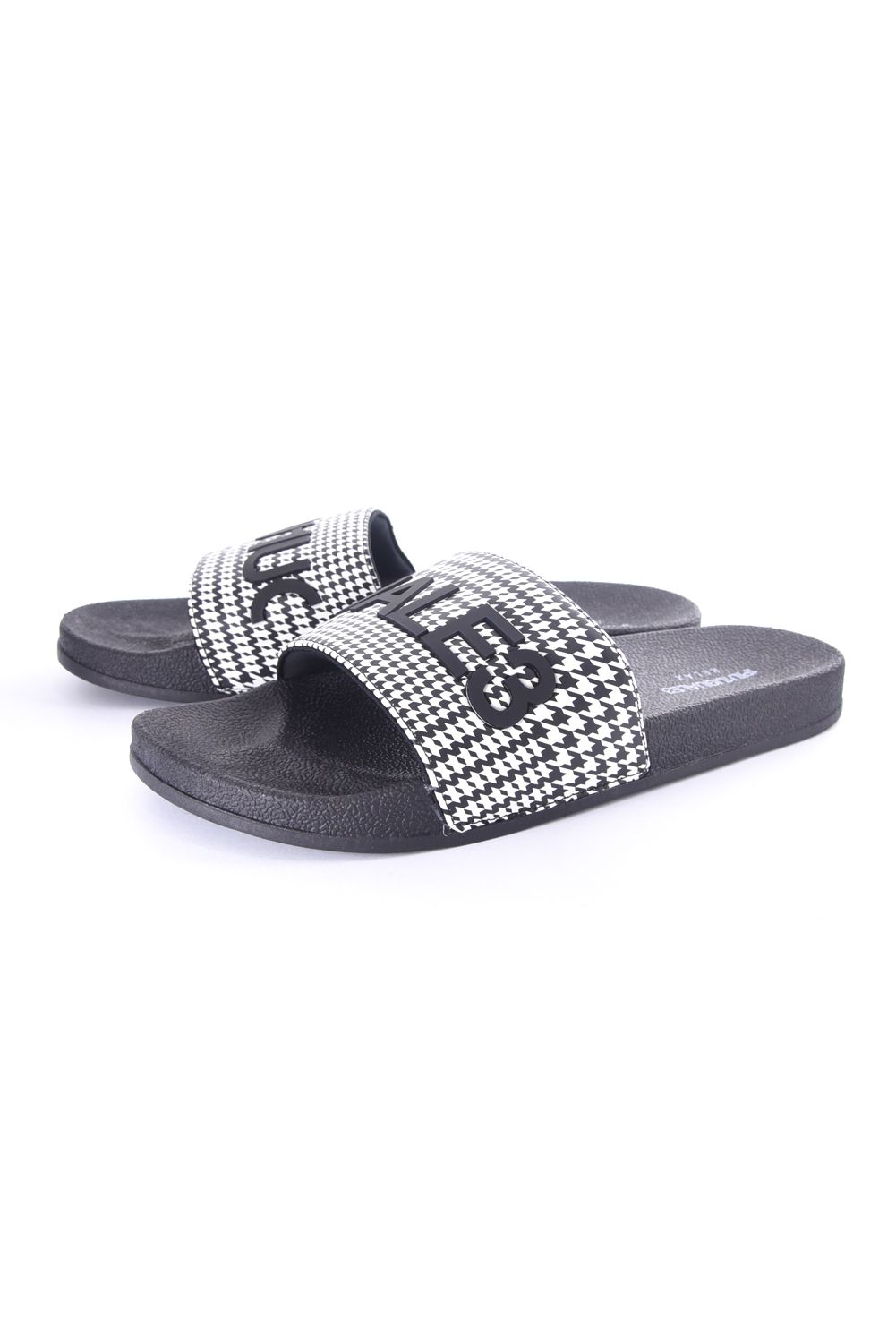 GLEN CHECK SANDALS / グレンチェック シャワーサンダル (ブラック)
