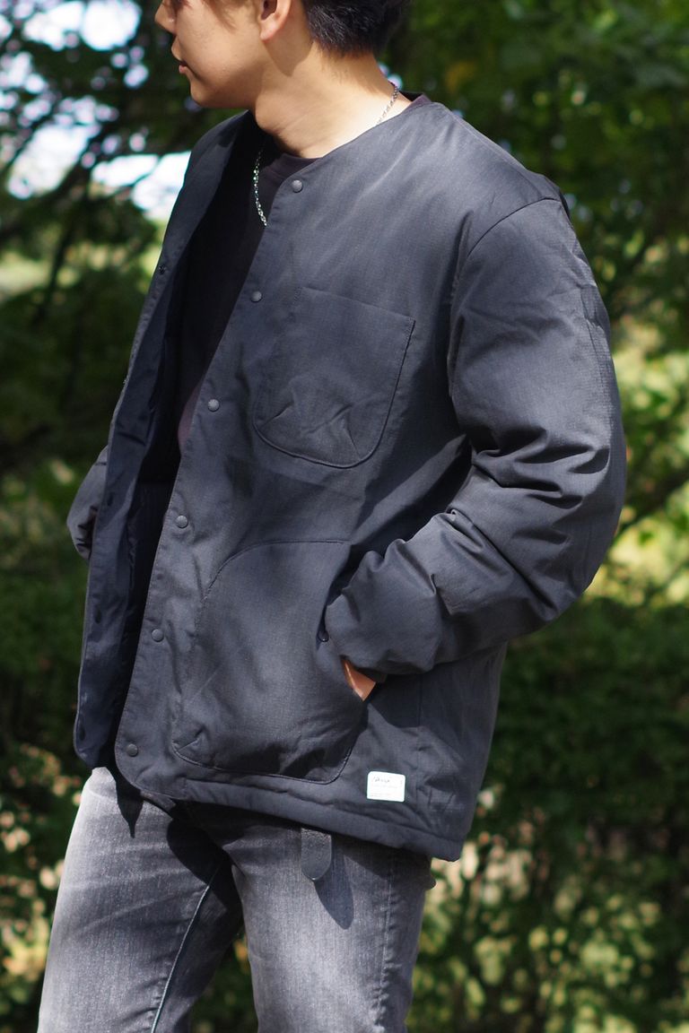 NANGA - TAKIBI RIPSTOP INNER DOWN CARDIGAN / タキビ リップストップ  