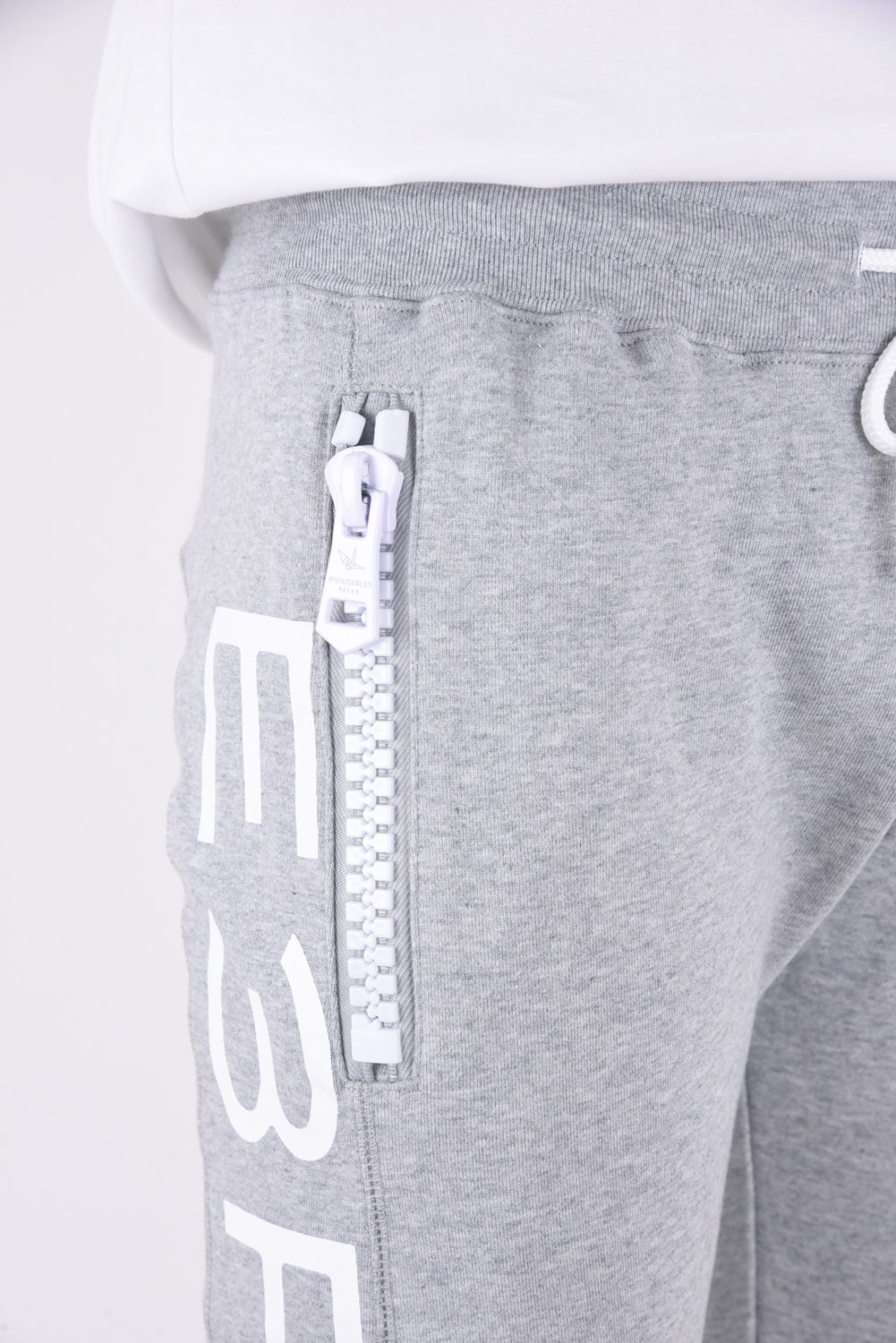 SIDE LOGO BIG ZIPPER JOGGER  / ビッグファスナー サイドロゴ スウェット パンツ グレー