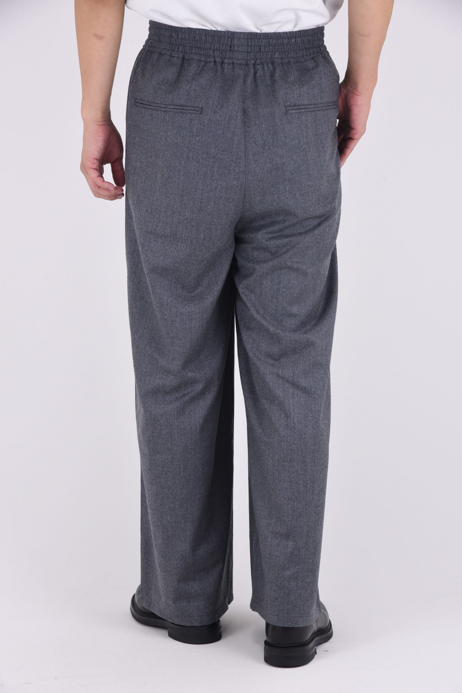 SUPER 140S DOUBLE STRINGS PANTS / スーパー140S ダブルストリングスパンツ (チャコールグレー）