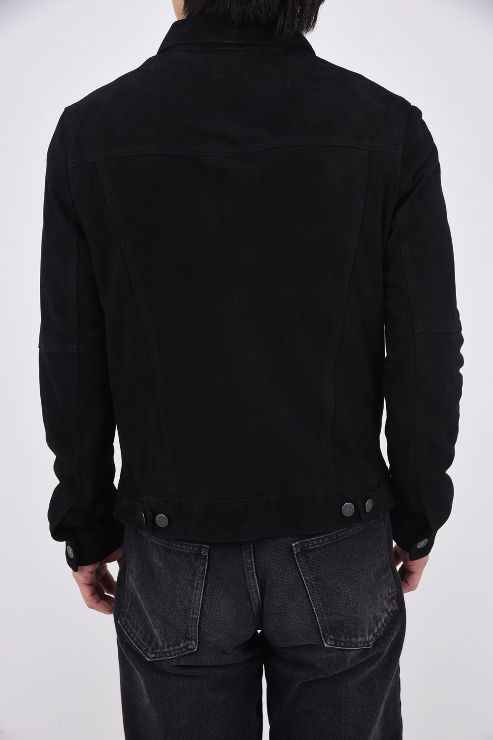 JACK (ジャック) / Gジャン型 ゴートスキン スエードジャケット  ブラック