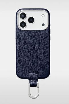 CARABINER-CASE / カラビナ付 iPhone レザーケース (ミッドナイト)