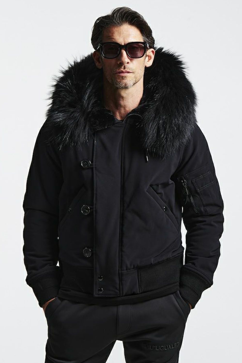 【BLACK MILITARY Vol.23】 STRETCH MAT DOUBLE CLOTH / BLACK (12月頃入荷予定) ※オーダー締切 8/22 (木)11:59迄