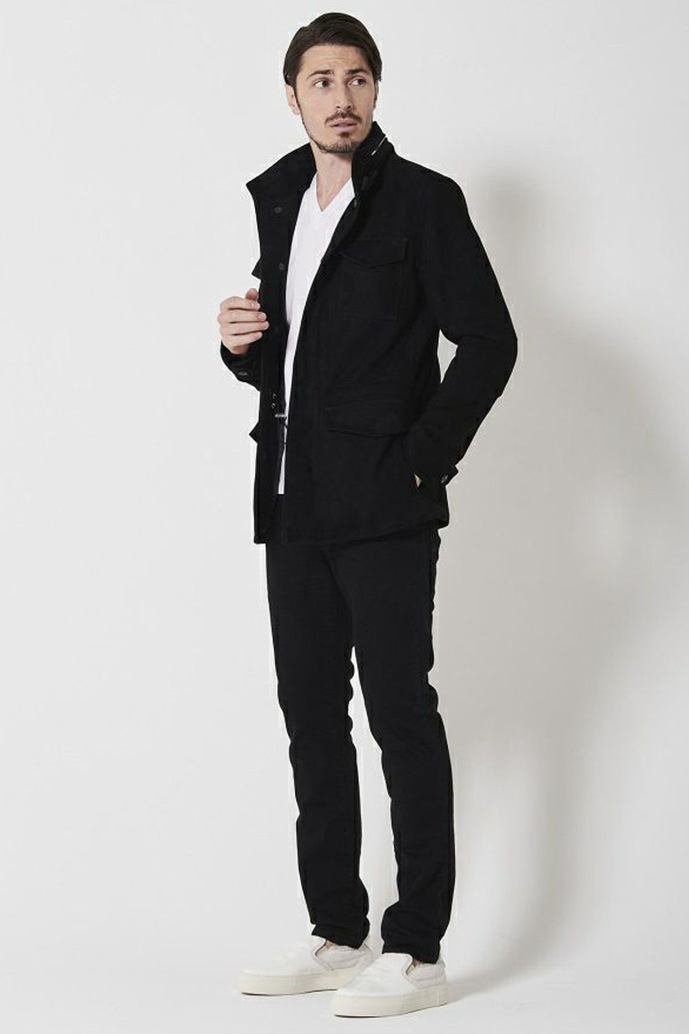 ジャケット・アウター 1piu1uguale3 BLACK MILITARY M-65 JACKET Amazon.com: Surplus Jacket US M65, Color:schwarz;Größe:S