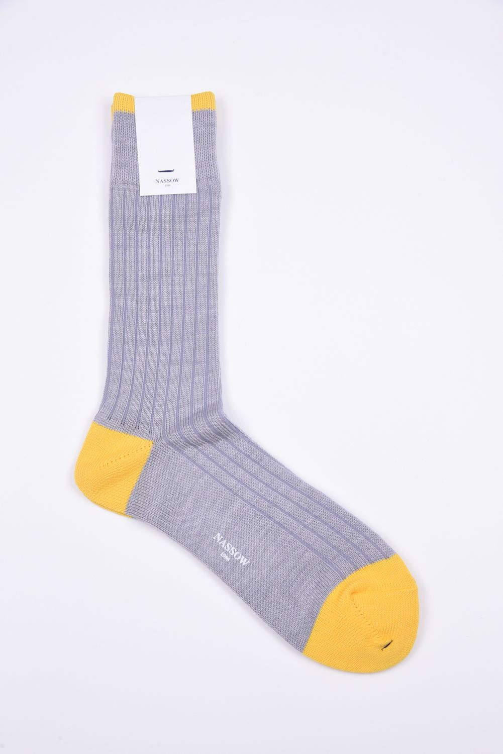WOOL PANEL / 日本製 ウール リブソックス グレー