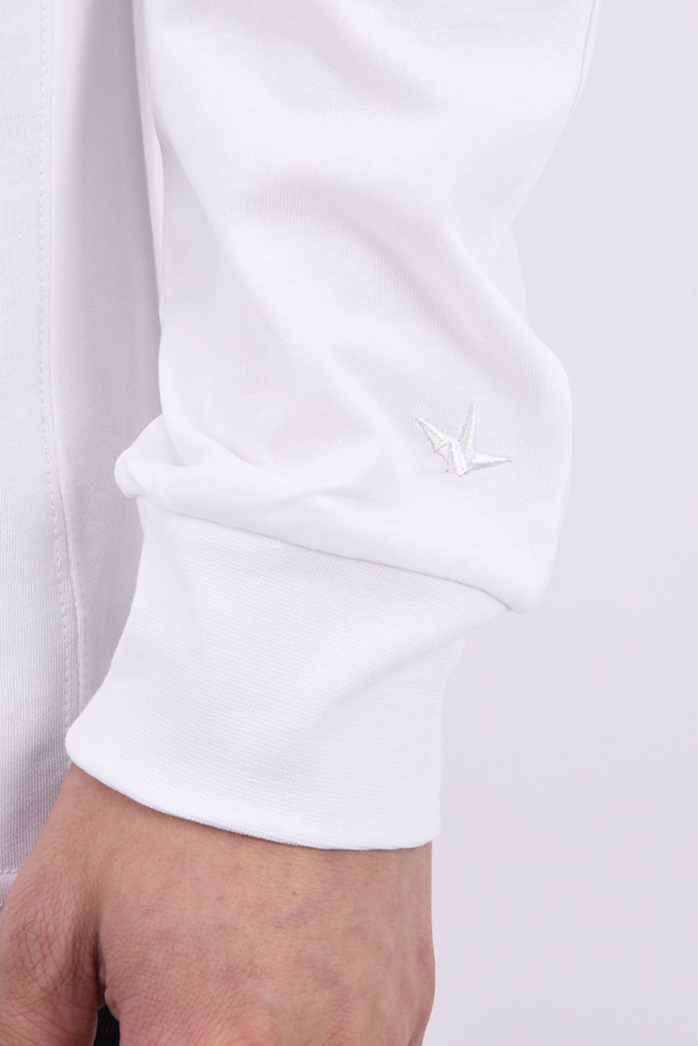 【26AW】 SCRIPT LOGO HOTFIX STUDS L/S T-SHIRT / スクリプトロゴ ホットフィックス スタッズ ロングスリーブ Tシャツ (ホワイト)