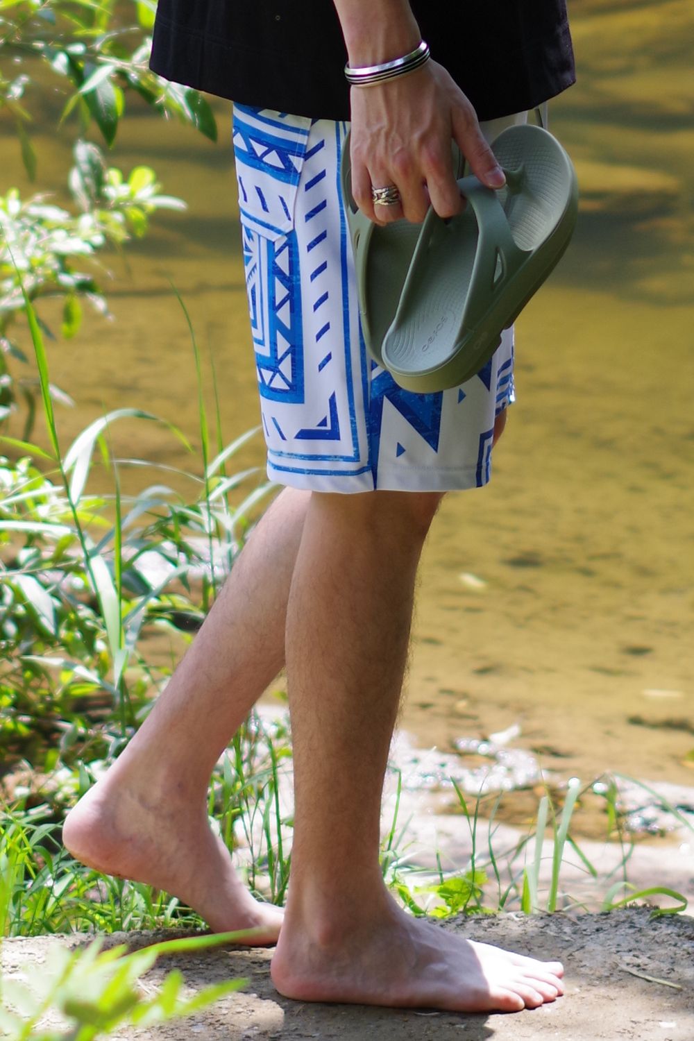 RUSH SHORTS / ラッシュガード ショートパンツ ネイティブブルー