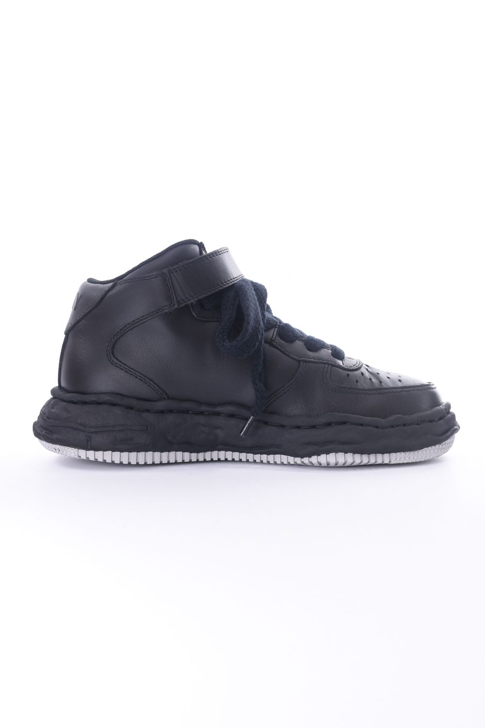"WAYNE" OG Sole Leather Hi-top Sneaker / オリジナルソール レザー ハイカットスニーカー ブラック